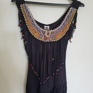 Spirit Halloween Indian Princess Beaded Tank Top